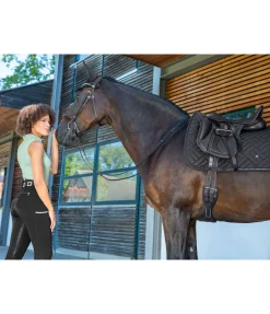 Equilibre Pantalon d'équitation confort taille haute à fond intégral grip Juliane noir Outlet