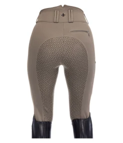 Equilibre Pantalon d'équitation confort taille haute à fond intégral grip Juliane noisette Outlet