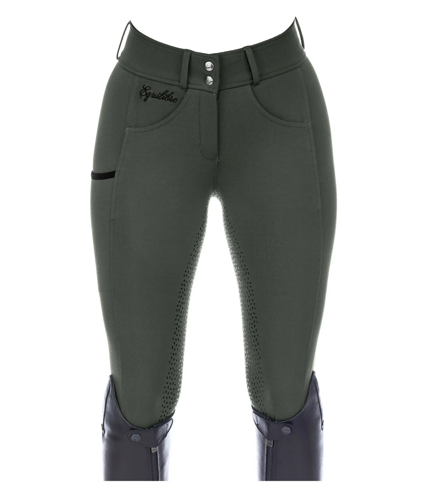 Equilibre Pantalon d'équitation confort taille haute à fond intégral grip Juliane forêt Sale