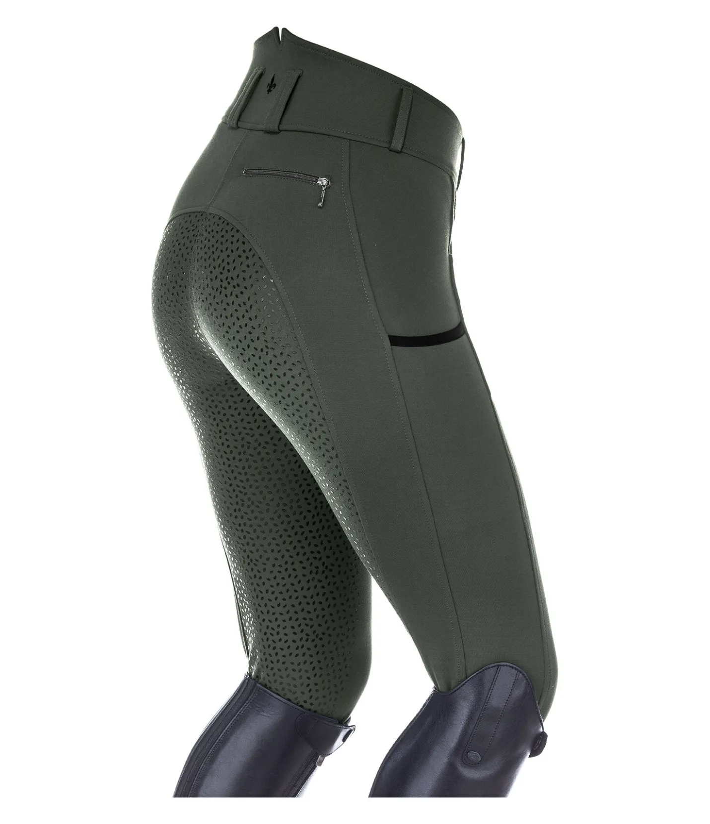 Equilibre Pantalon d'équitation confort taille haute à fond intégral grip Juliane forêt Sale