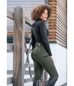 Equilibre Pantalon d'équitation confort taille haute à fond intégral grip Juliane forêt Sale