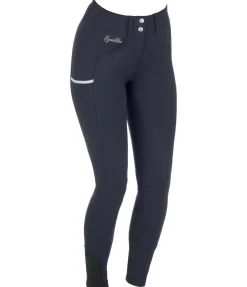 Equilibre Pantalon d'équitation confort taille haute à fond intégral grip Juliane navy Discount