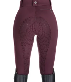Equilibre Pantalon d'équitation confort à fond intégral grip Janina vignoble Clearance
