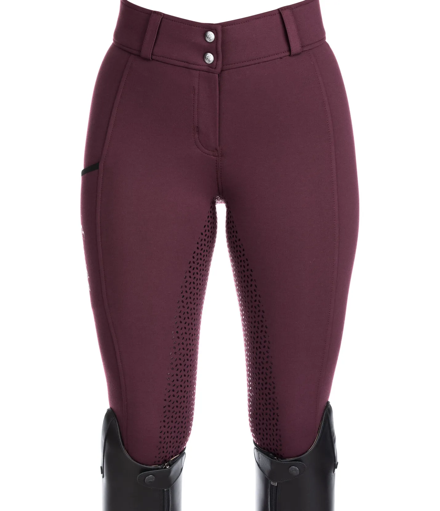 Equilibre Pantalon d'équitation confort à fond intégral grip Janina vignoble Clearance