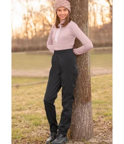 Equilibre Pantalon d'équitation de pluie enfant noir Sale