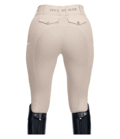 Felix Bühler Pantalon d'équitation d'été hybride à fond intégral grip Samira-Mesh champagne New