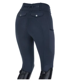 Felix Bühler Pantalon d'équitation d'été hybride à fond intégral grip Samira-Mesh navy Best