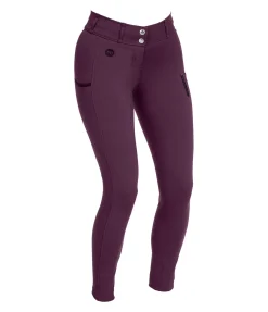 Felix Bühler Pantalon d'équitation d'été hybride à fond intégral grip Samira-Mesh noir-violet Best