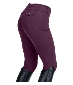 Felix Bühler Pantalon d'équitation d'été hybride à fond intégral grip Samira-Mesh noir-violet Best