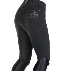 Felix Bühler Pantalon d'équitation en jean à fond intégral grip Estelle anthracite Hot