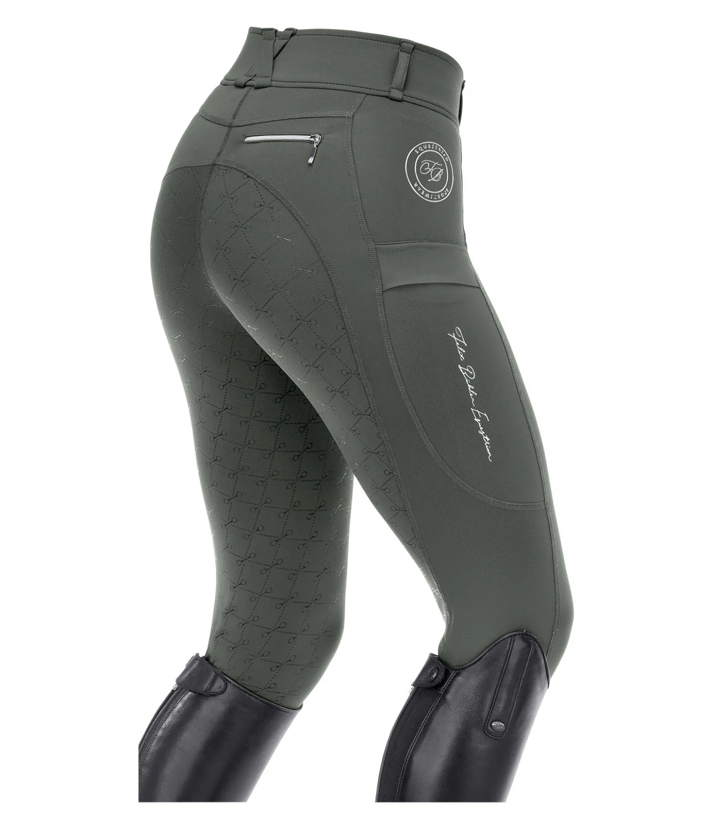 Felix Bühler Pantalon d'équitation hybride à fond intégral Kathleen forêt Hot