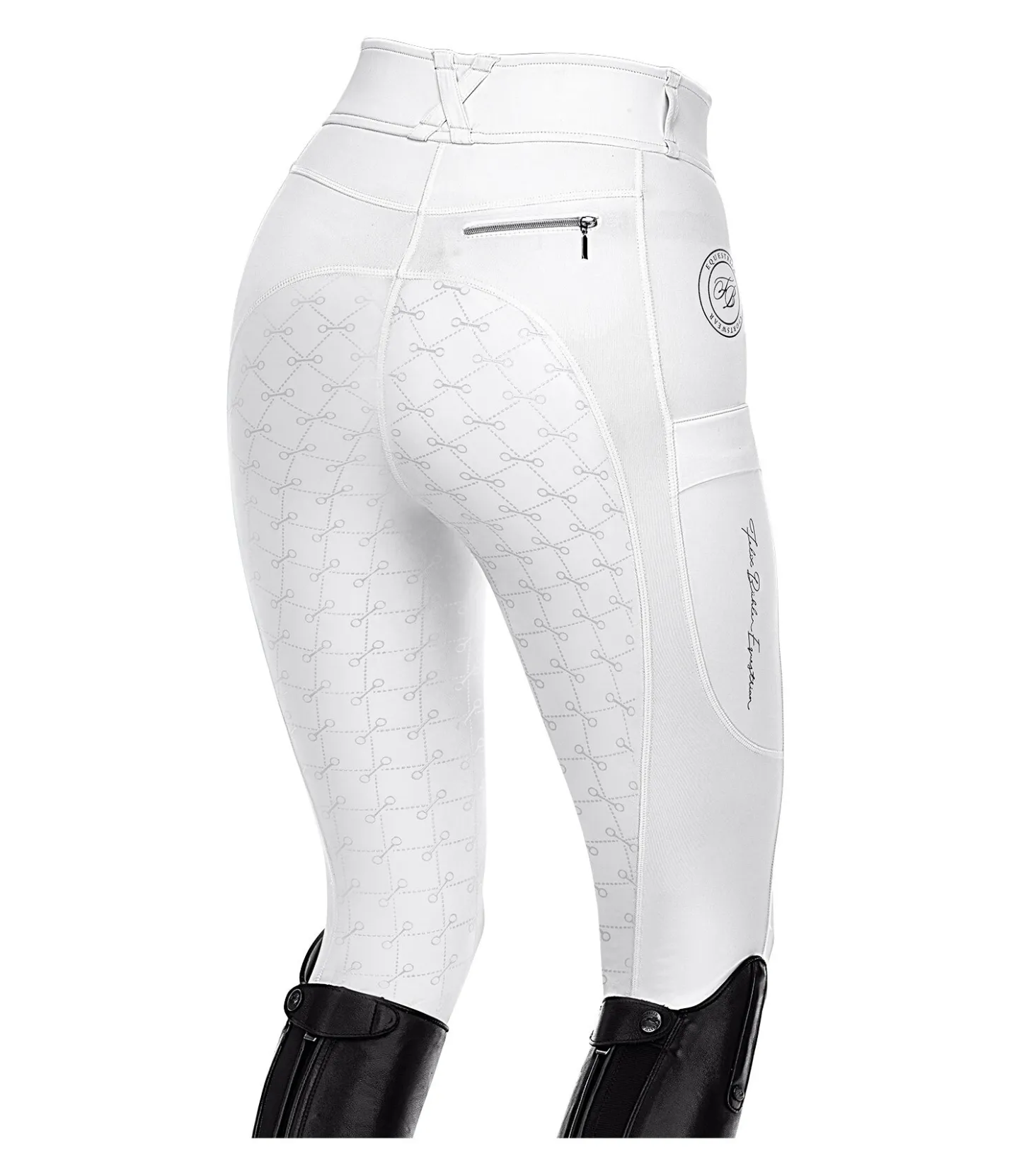 Felix Bühler Pantalon d'équitation hybride à fond intégral Kathleen blanc Clearance