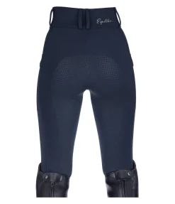Equilibre Pantalon d'équitation hybride à fond intégral grip enfant Ilva navy Hot