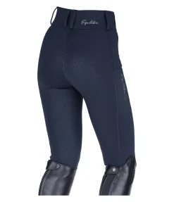 Equilibre Pantalon d'équitation hybride à fond intégral grip enfant Ilva navy Hot