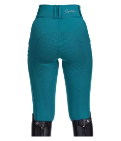 Equilibre Pantalon d'équitation hybride à fond intégral grip enfant Ilva turquoise foncé Best