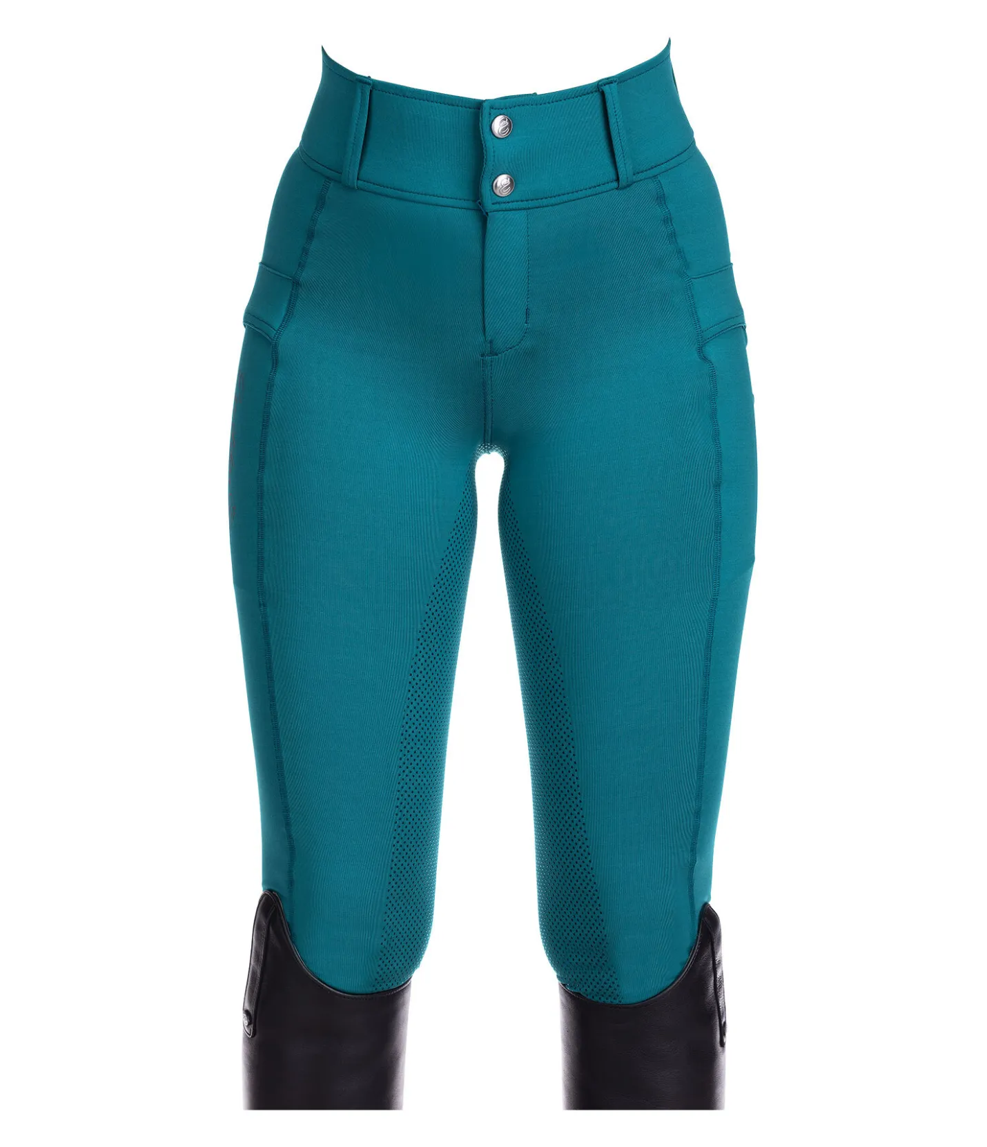 Equilibre Pantalon d'équitation hybride à fond intégral grip enfant Ilva turquoise foncé Best