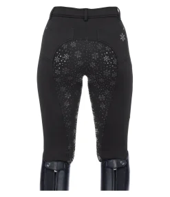 Equilibre Pantalon d'équitation hybride et thermique à fond intégral grip enfant Caitlyn II noir Discount