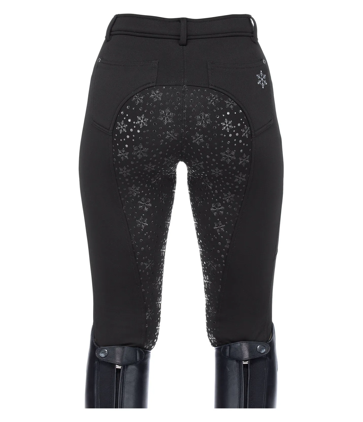 Equilibre Pantalon d'équitation hybride et thermique à fond intégral grip enfant Caitlyn II noir Discount