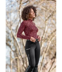 Equilibre Pantalon d'équitation hybride à fond intégral grip Functional-Basic noir Best