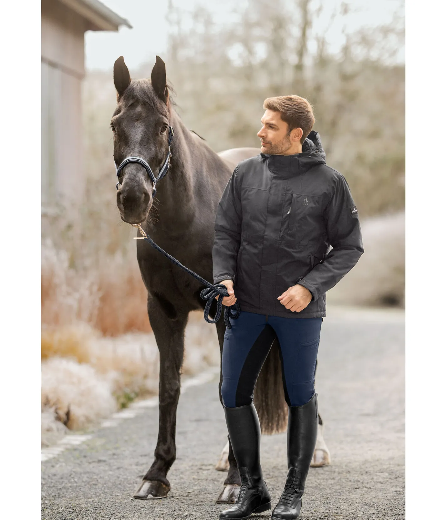 Felix Bühler Pantalon d'équitation hybride à fond intégral homme Lyon navy New
