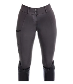 Equilibre Pantalon d'équitation hybride à fond intégral grip Functional-Basic carbone Sale