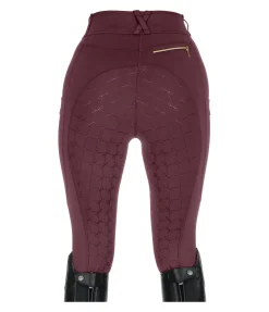 Felix Bühler Pantalon d'équitation hybride à fond intégral Kathleen acajou Hot