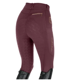 Felix Bühler Pantalon d'équitation hybride à fond intégral Kathleen acajou Hot