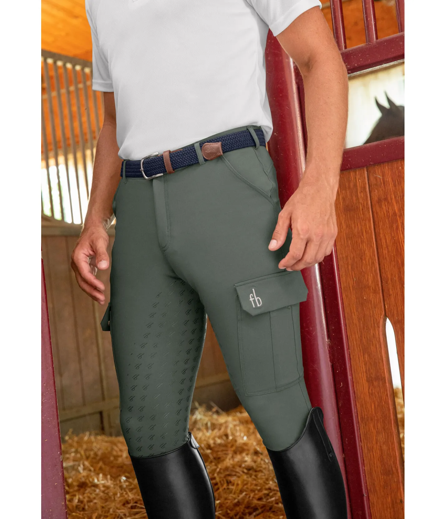 Felix Bühler Pantalon d'équitation hybride à fond intégral grip homme Sitka forêt Sale