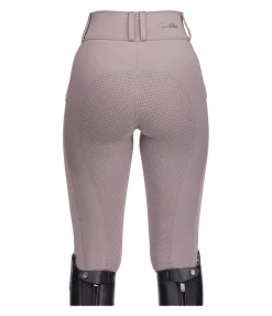 Equilibre Pantalon d'équitation hybride à fond intégral grip enfant Ilva chocolat latté Best