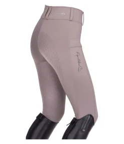 Equilibre Pantalon d'équitation hybride à fond intégral grip enfant Ilva chocolat latté Best