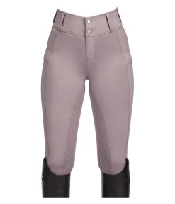 Equilibre Pantalon d'équitation hybride à fond intégral grip enfant Ilva chocolat latté Best