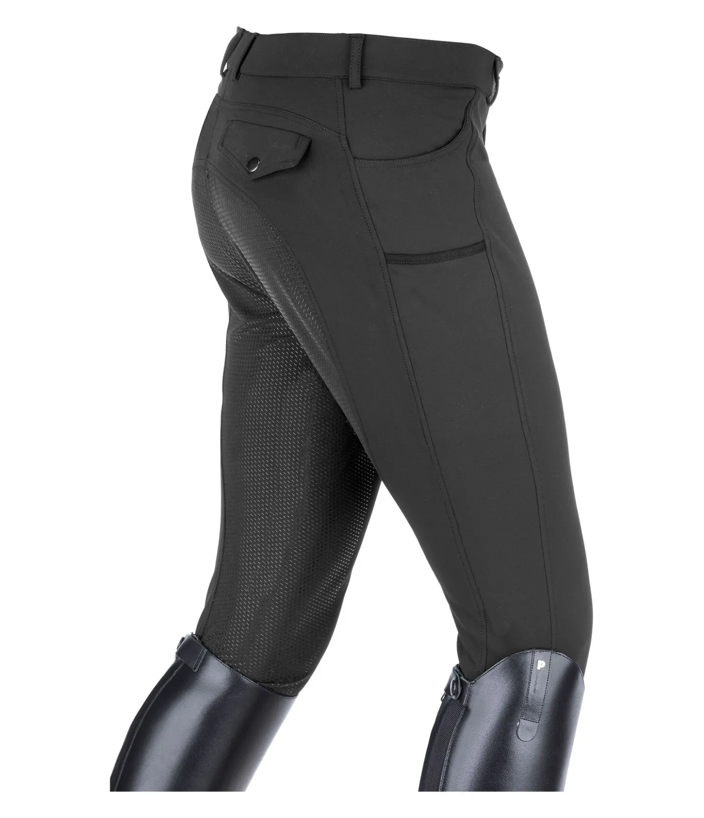 Felix Bühler Pantalon d'équitation hybride thermique à fond intégral grip homme Kansas noir Hot