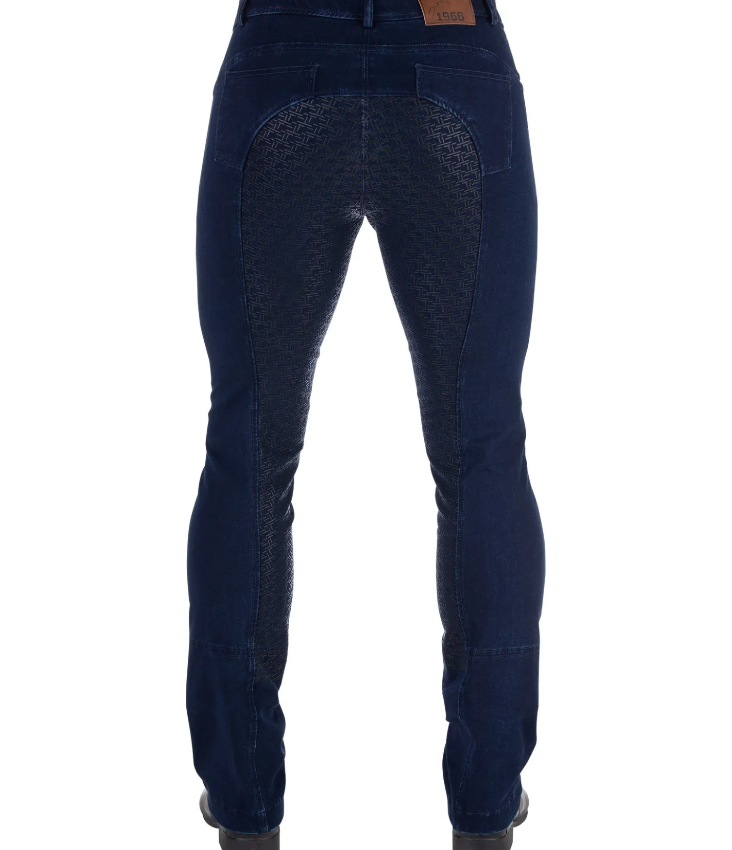 Felix Bühler Pantalon d'équitation jodhpur en jean avec fond intégral grip homme Owen denim Best