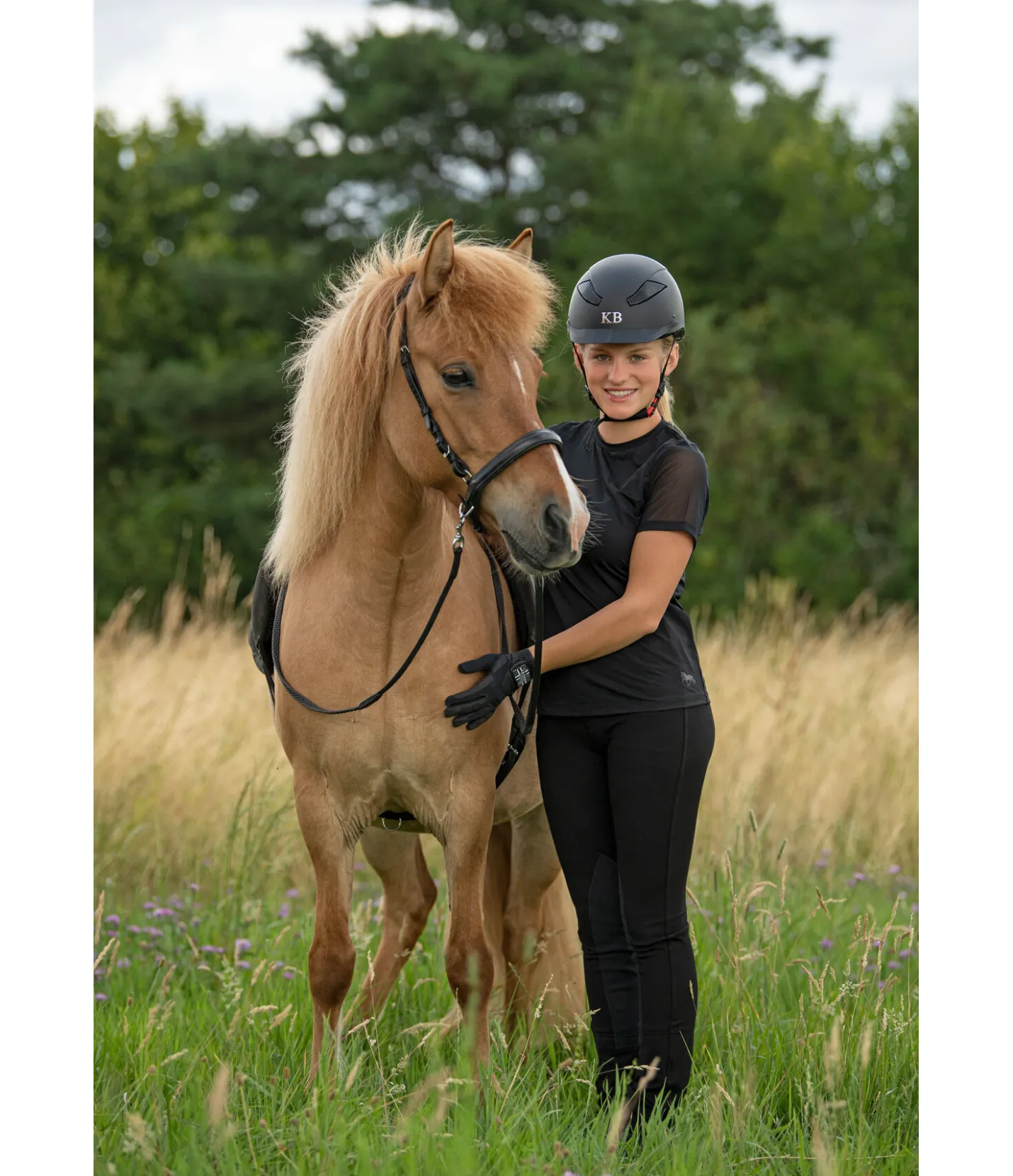 FENGUR Pantalon d'équitation jodhpur Jóna noir New