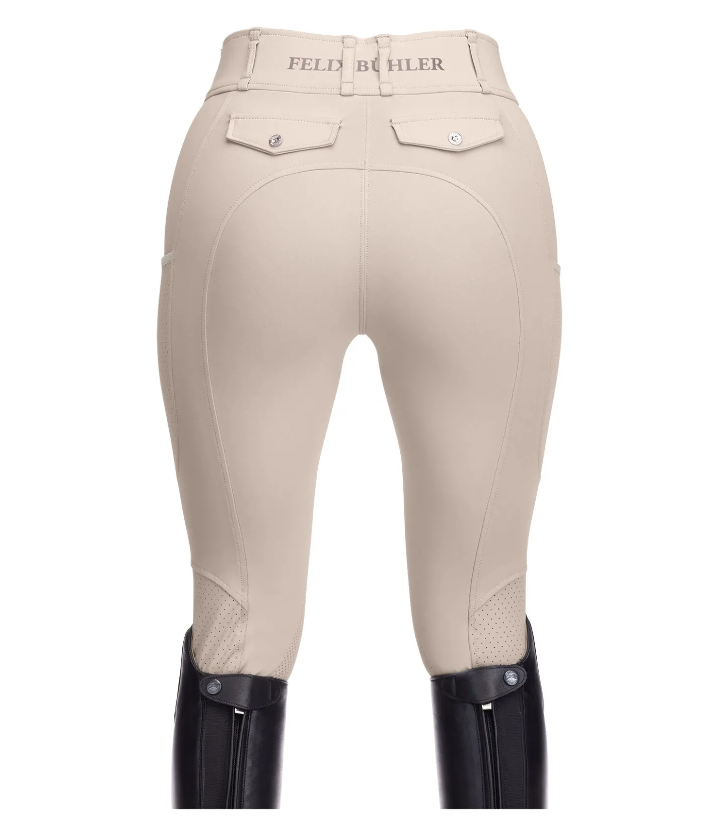 Felix Bühler Pantalon d'équitation mesh hybride à basanes grip Romy champagne Hot
