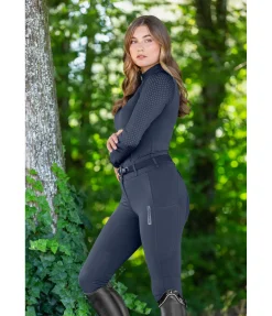 Felix Bühler Pantalon d'équitation mesh hybride à basanes grip Romy navy Clearance