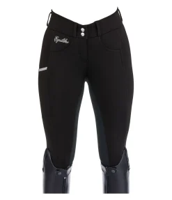 Equilibre Pantalon d'équitation taille haute à fond intégral Lana noir Hot