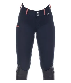 Equilibre Pantalon d'équitation taille haute à fond intégral enfant Olwen navy Hot