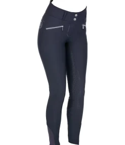 Felix Bühler Pantalon d'équitation taille haute shoftshell à fond intégral Grip Ariana navy Hot