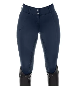 Equilibre Pantalon d'équitation thermique hybride à fond intégral Grip Marleen navy Sale
