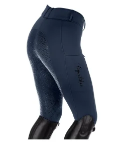 Equilibre Pantalon d'équitation thermique hybride à fond intégral Grip Marleen navy Sale