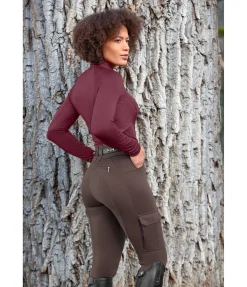 Felix Bühler Pantalon d'équitation thermique hybride à fond intégral grip Madeleine chocolat noir Sale