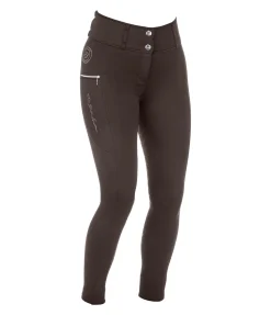 Felix Bühler Pantalon d'équitation thermique hybride à fond intégral grip Cheyenne chocolat noir