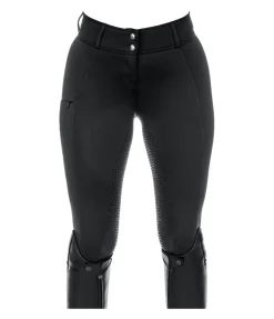 Equilibre Pantalon d'équitation thermique hybride à fond intégral Grip Marleen noir Hot