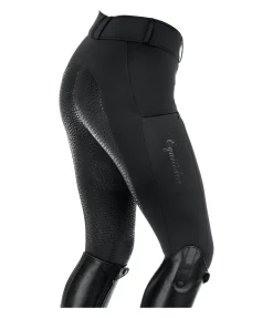 Equilibre Pantalon d'équitation thermique hybride à fond intégral Grip Marleen noir Hot