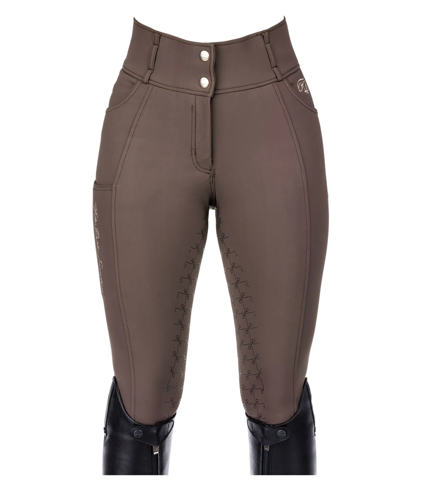 Felix Bühler Pantalon d'équitation thermique à fond intégral grip Jessica cannelle Best