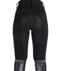 Equilibre Pantalon d'équitation thermique et hybride à fond intégral grip enfant Talea noir Online
