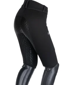 Equilibre Pantalon d'équitation thermique et hybride à fond intégral grip enfant Talea noir Online