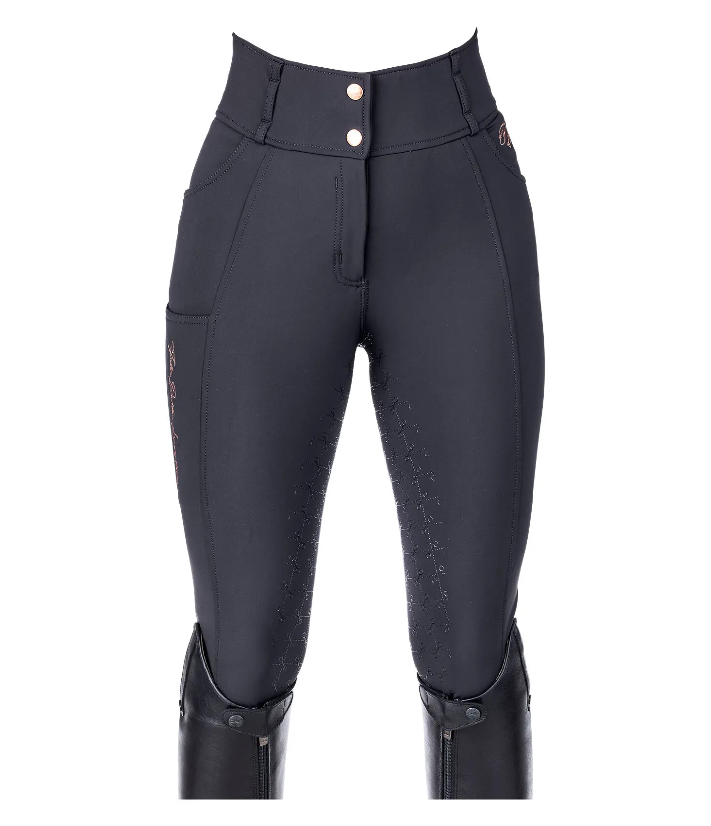 Felix Bühler Pantalon d'équitation thermique à fond intégral grip Jessica navy Hot