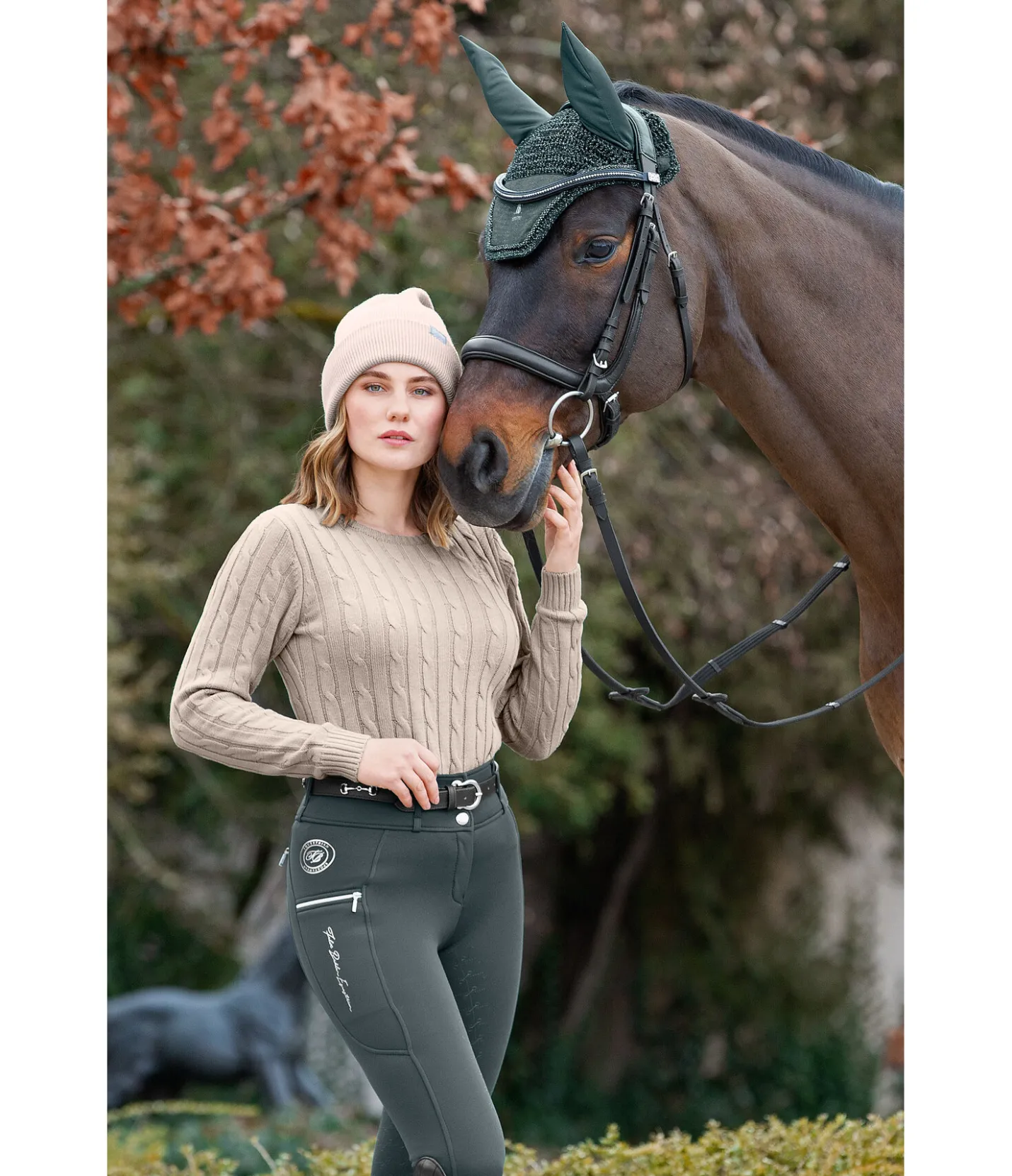 Felix Bühler Pantalon d'équitation thermique hybride à fond intégral grip Cheyenne thé vert Discount